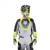 BLUZA MOTOCYKLOWA FOX 180 COLLECT GREY YELLOW XXL